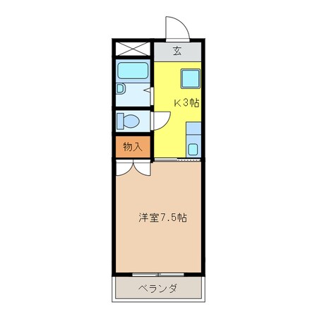 ベルトップⅠの物件間取画像